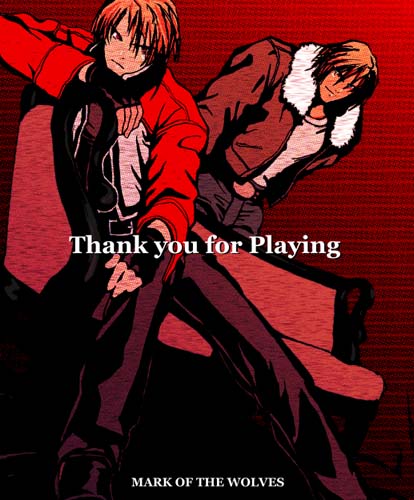 THANK YOU FOR PLAYING